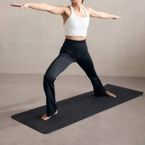 Reebok ID Identity High Rise Cotton Bootcut Active Leggings Utility Brown Large - Picture 11 of 11